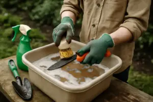 Come si puliscono correttamente gli attrezzi da giardino? Prevenire la diffusione di malattie