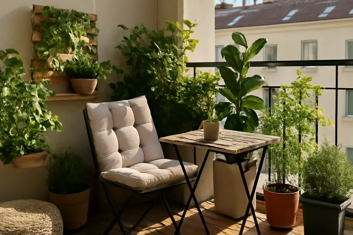 Creare un angolo verde su piccoli terrazzi: idee salvaspazio che migliorano il relax quotidiano