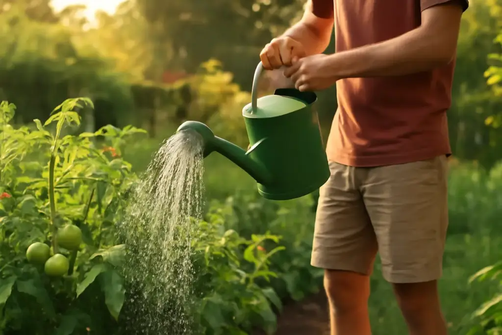 Innaffiare le piante in estate: la frequenza giusta che protegge radici e foglie dal caldo