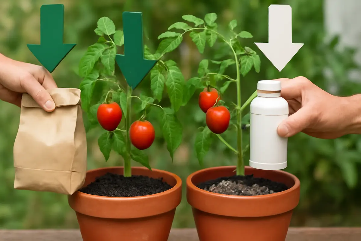Concimi organici o chimici per ortaggi in vaso? La differenza che pochi considerano