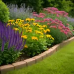 Bordure fiorite per delimitare il giardino: modelli facili che richiedono manutenzione minima