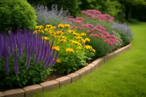 Bordure fiorite per delimitare il giardino: modelli facili che richiedono manutenzione minima