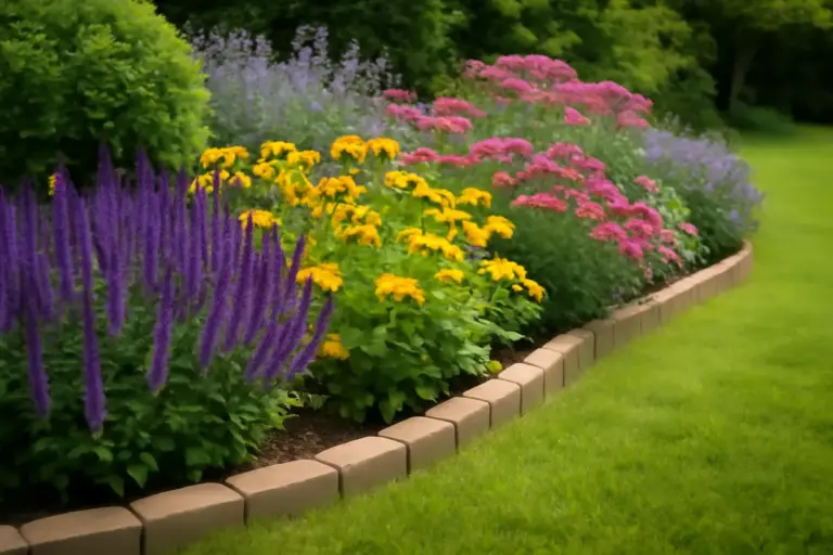 Bordure fiorite per delimitare il giardino: modelli facili che richiedono manutenzione minima