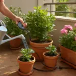 Irrigazione manuale o con timer? Il sistema più efficace per evitare stress alle piante da terrazzo