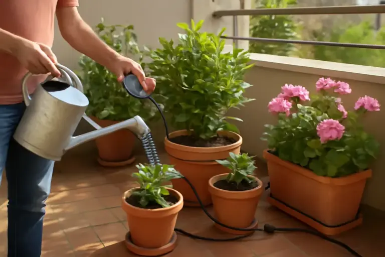 Irrigazione manuale o con timer? Il sistema più efficace per evitare stress alle piante da terrazzo